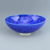 Flower Crystal Flat Teacup (Lapis Lazuli)