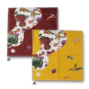[MAJIKAO] YUZEN Traditional Pattern Handkerchief, Vegetables