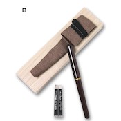 Portable Brush In Pen Style, Pongee Charred Incense