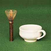 Nara Prefecture, Takayama Chasen Whisk, Black Bamboo, Long Handle Tea Whisk, Stirrer & Mug Set A