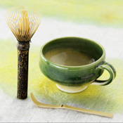 奈良県 高山茶筅 黒竹 長柄茶筌(マドラー)・マグカップ DE お茶セットB-2DX
