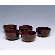 Pot-Bellied Bowls, Gotou-Nuri, 5-Piece Set