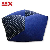 Ojami Cushion Dotted Navy Blue & Dotted Black