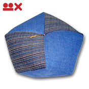 Ojami Cushion Stripes & Marine Blue