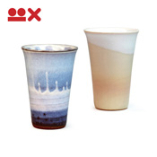 Colorful Paired Cups from Hagi, Himetsuchi & Ripples