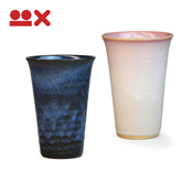 Colorful Paired Cups from Hagi, Cherry Blossom Bud & Mother Ocean