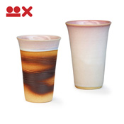 Colorful Paired Cups from Hagi, Cherry Blossom Bud & Crimson