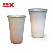 Colorful Paired Cups from Hagi, Dayflower Bud & Navy