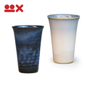Colorful Paired Cups from Hagi, Dayflower Bud & Mother Ocean