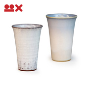 Colorful Paired Cups from Hagi, Dayflower Bud & Silky Cloud