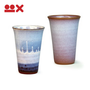 Colorful Paired Cups from Hagi, Hagi Purple & Ripples