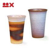 Colorful Paired Cups from Hagi, Hagi Purple & Crimson