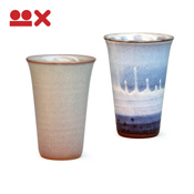 Colorful Paired Cups from Hagi, Ripples & Navy