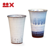 Colorful Paired Cups from Hagi, Ripples & Silky Cloud