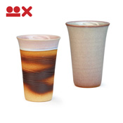 Colorful Paired Cups from Hagi, Navy & Crimson