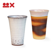 Colorful Paired Cups from Hagi, Crimson & Silky Cloud