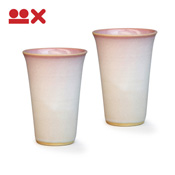 Colorful Paired Cups from Hagi, Cherry Blossom Bud & Cherry Blossom Bud