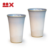 Colorful Paired Cups from Hagi, Dayflower Bud & Dayflower Bud