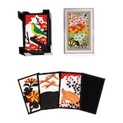 Hanafuda Cards, Flowers in Bloom, Black