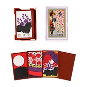Hanafuda Cards, Evening Cherry Blossoms, Red