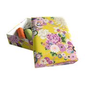 Sewing Box, Miyabi, Yellow Yuzen Dyeing (Extra Large)