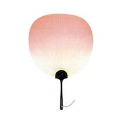 Large Uchiwa Fan w/Horizontal Gradient (Peach)