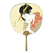 Utamaro (Brush) Uchiwa Fan