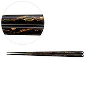 Old Wakasa-Nuri Chopsticks, Golden Pine [23cm]