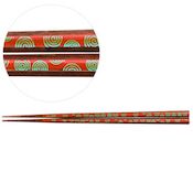 Ikigara Chopsticks, Whorl, Red  [23cm]