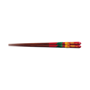 Chopsticks, Ryukyuan Tsuikin Lacquer, Hibiscus [20.5cm]