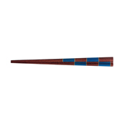 Wakasa-Nuri Chopsticks, Blue Checker [18cm]