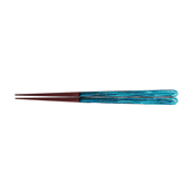 Wakasa-Nuri Chopsticks, the Milky Way, Blue [18cm]