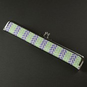 Issou Clasp-Opening Chopsticks Case, Southern Cross, Green/Purple