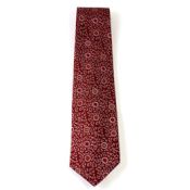 Necktie, Arabesque  (Crimson & Pink)