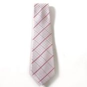 Necktie, Check  (Pink Base)