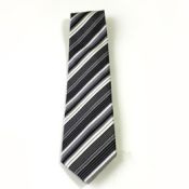 Necktie, Stripe (Gray Base)