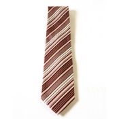 Necktie, Stripe (Crimson Base)