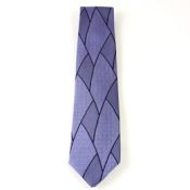 Necktie, Large Pattern  (Saxe Blue)