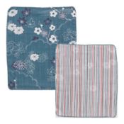 KUROCHIKU Double-Sided Gauze Handkerchief - Light Blue