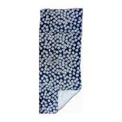 KUROCHIKU 時尚手巾帕 小櫻花 深藍色