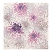KUROCHIKU Crape Wrapping Cloth – Thread Chrysanthemum, Purple 