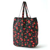 KUROCHIKU Japanese Pattern Small Eco Bag – Camellia Flowers