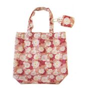 KUROCHIKU Shopping Bag in Japanese Pattern Chrysanthemum