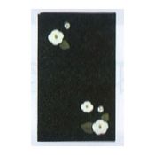 KUROCHIKU Stencil-Dyed Wrapping Cloth – Camellia, Black
