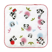 Kurochiku Soft Microfiber Mini Handkerchief, Panda 