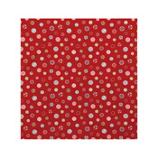 Kurochiku Large Cotton Furoshiki, Polka Dot, Red 