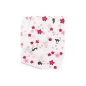 Kurochiku Lather Scrub Towel, Cat & Cherry Blossom