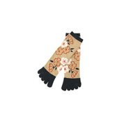 Kurochiku 5-Toe Culture Tabi Socks, Cherry Blossom Pattern