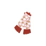 Kurochiku 5-Toe Culture Tabi Socks, White Camellia 