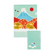 Kurochiku Japanese Pattern Clear File, Fuji 
